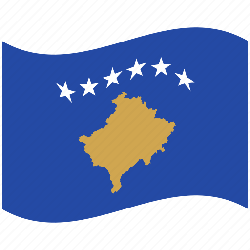 A Blue And Gold Flag With White Stars