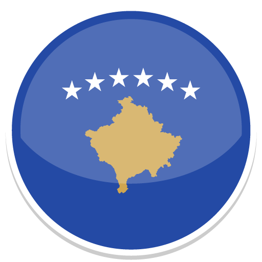 A Blue Circle With White Stars And A Map