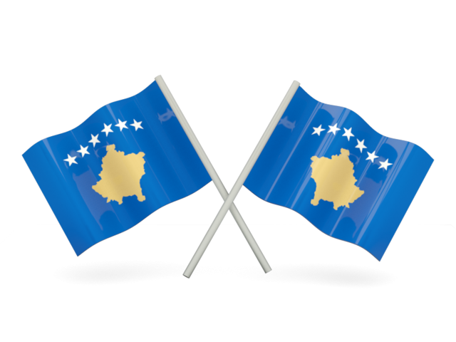 A Blue And White Flag With White Stars And A Yellow Outline
