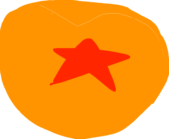 A Orange And Red Star