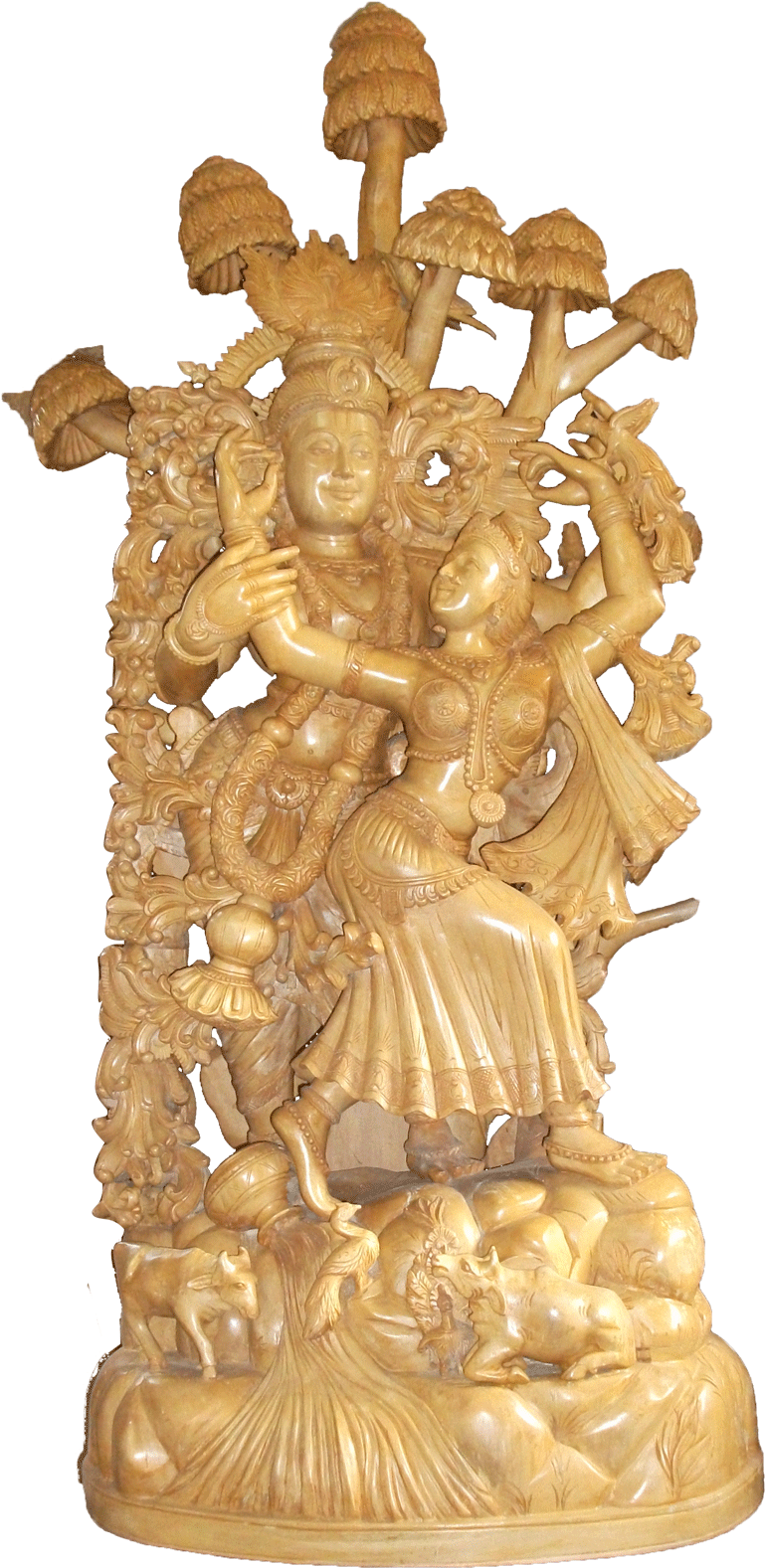 A Statue Of A Couple Dancing