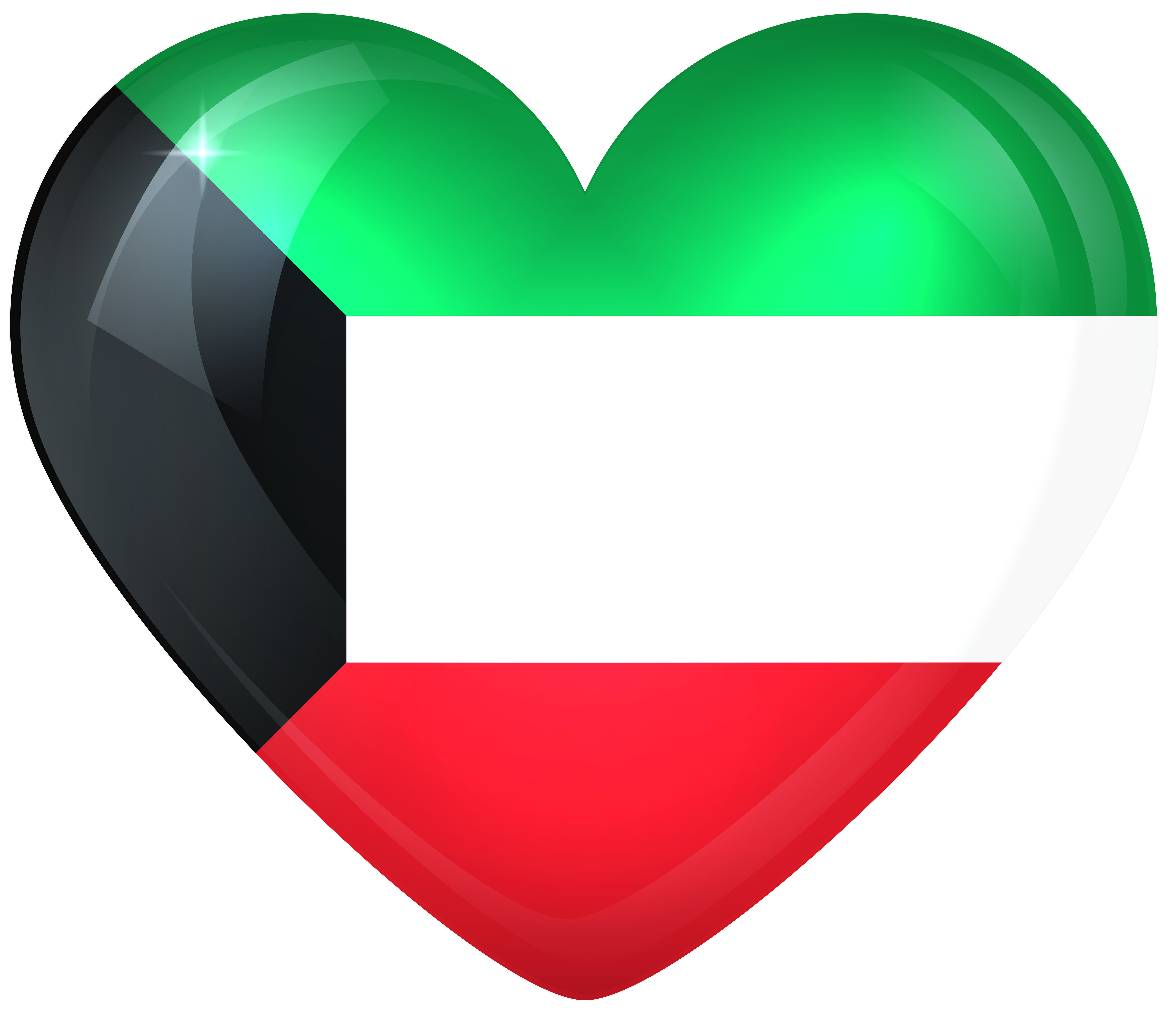 A Heart Shaped Flag With A Black And White Stripe