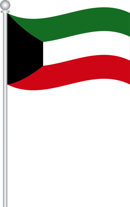 A Flag With A Red White And Green Flag