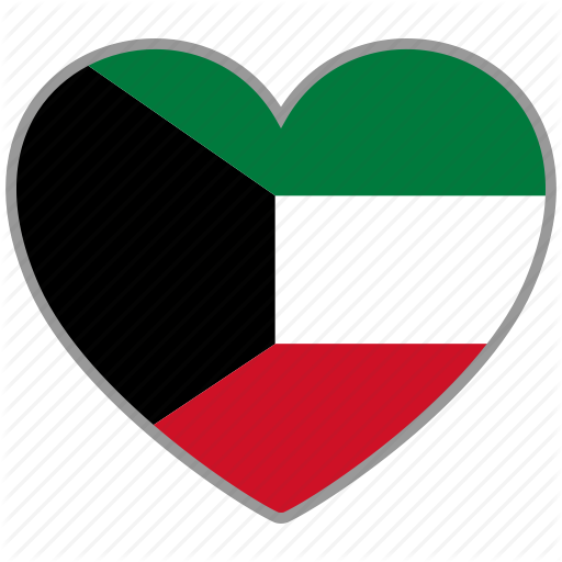 A Heart Shaped Flag With A Black Background