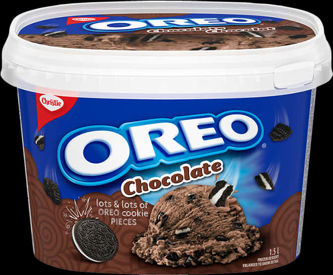 A Container Of Oreo Cookie Ice Cream