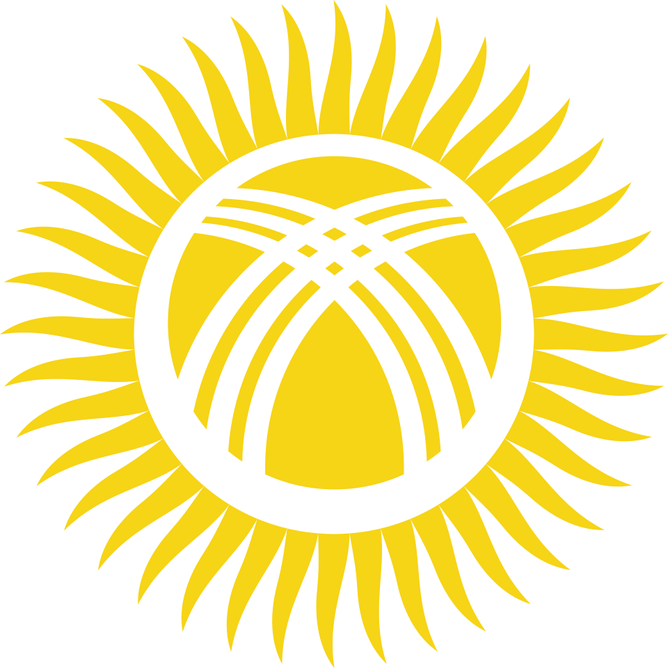 A Yellow Sun With Black Lines