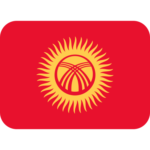 A Red And Yellow Flag With A Sun