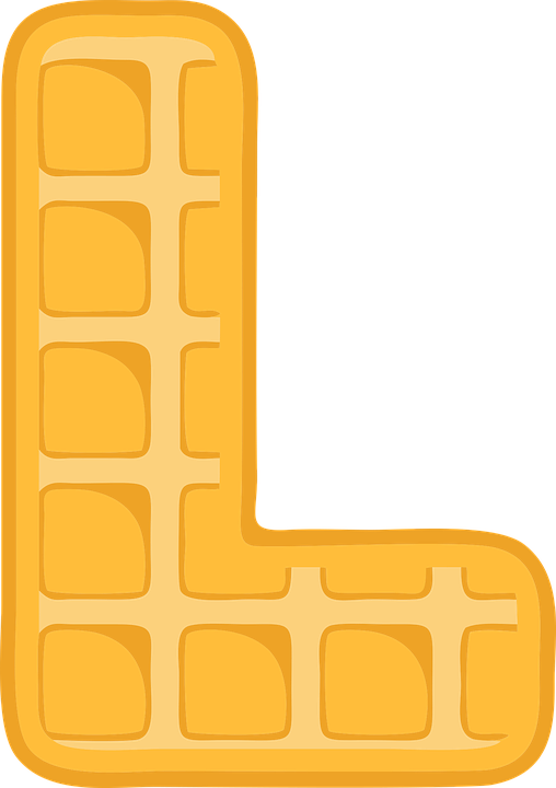 A Yellow Waffle With A Black Background