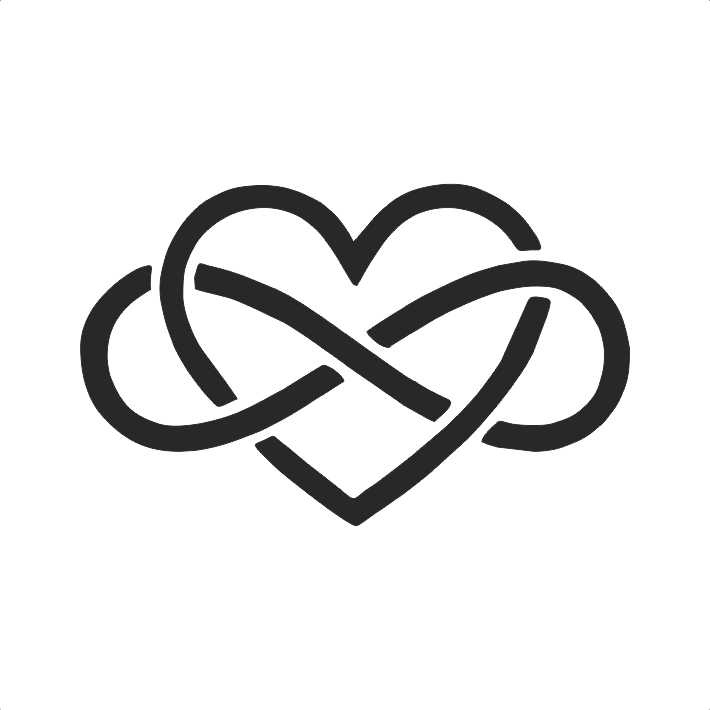 Download A Heart With A Symbol Of Infinity And Paw Prints 100 Free Fastpng 5168