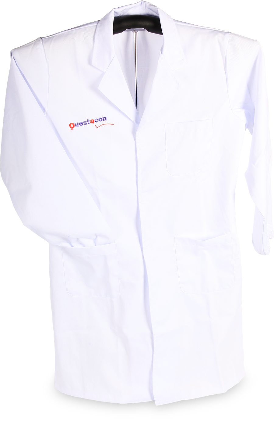 A White Lab Coat With A Black Background