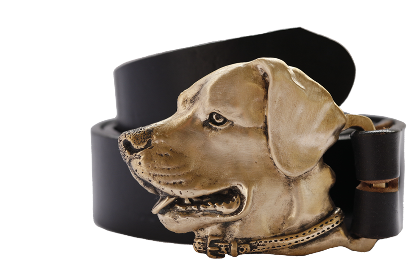 A Dog Head On A Black Hat