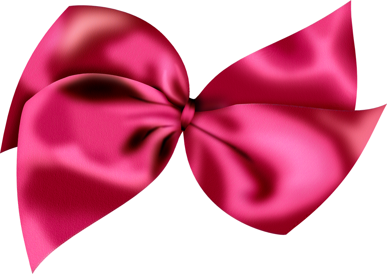 A Pink Bow On A Black Background