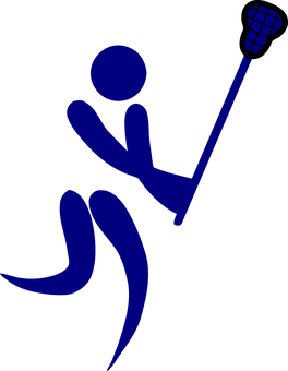 A Blue Figure With A Stick