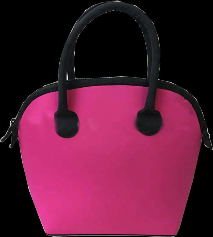 A Pink And Black Bag