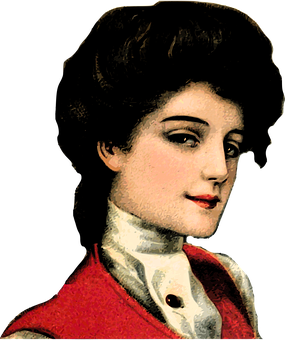 A Woman With A Red Vest