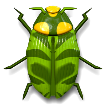 A Green And Yellow Bug