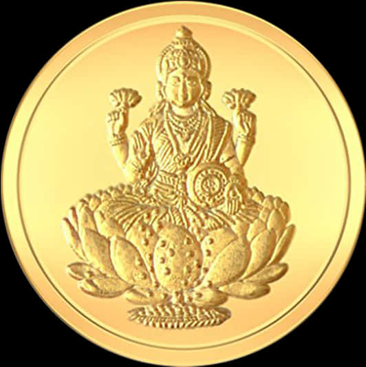A Gold Coin With A Picture Of A Woman
