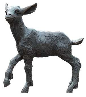 A Statue Of A Goat