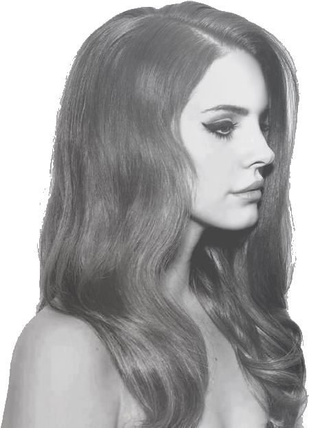 Lana Del Rey, Black And White, And Lana Image - Lana Del Rey Side Face, Hd Png Download