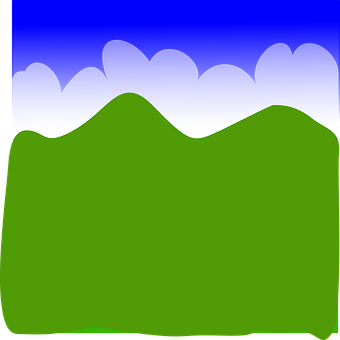 A Green And Blue Landscape