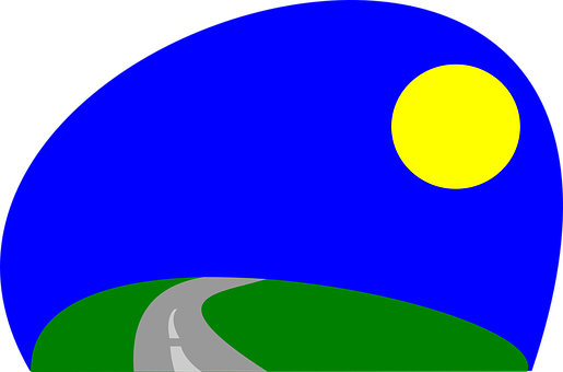 A Road And The Moon