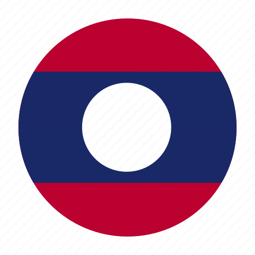 A Red Blue And White Circle With A White Circle In The Middle