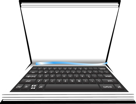 A Laptop With A Keyboard