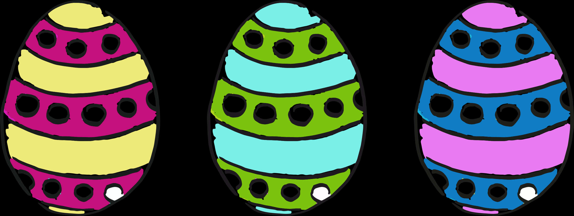A Blue And Green Egg With Black Background