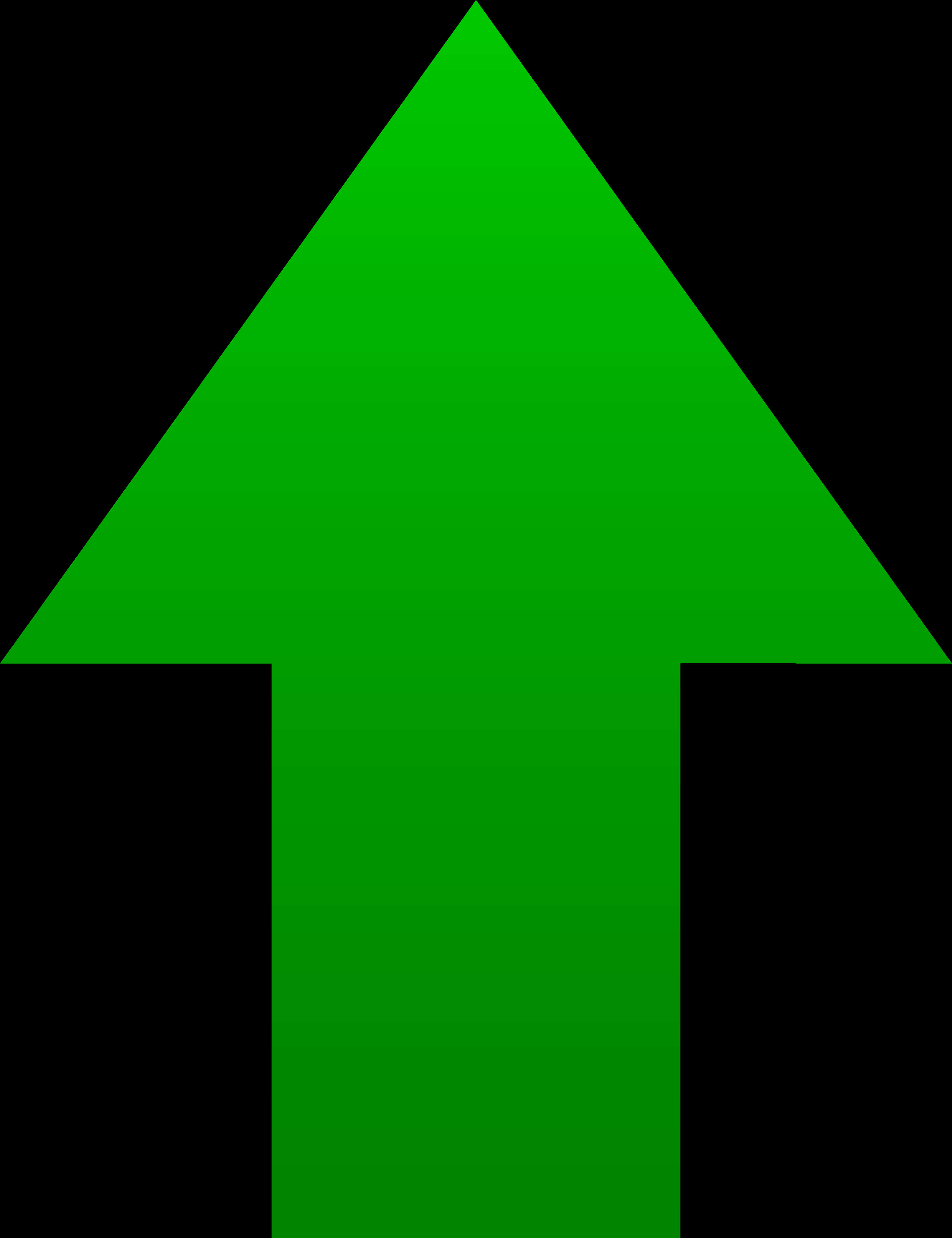 Large Green Arrow Upwards