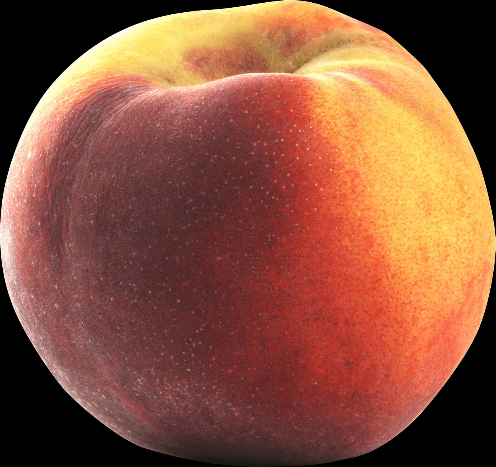 A Close Up Of A Peach