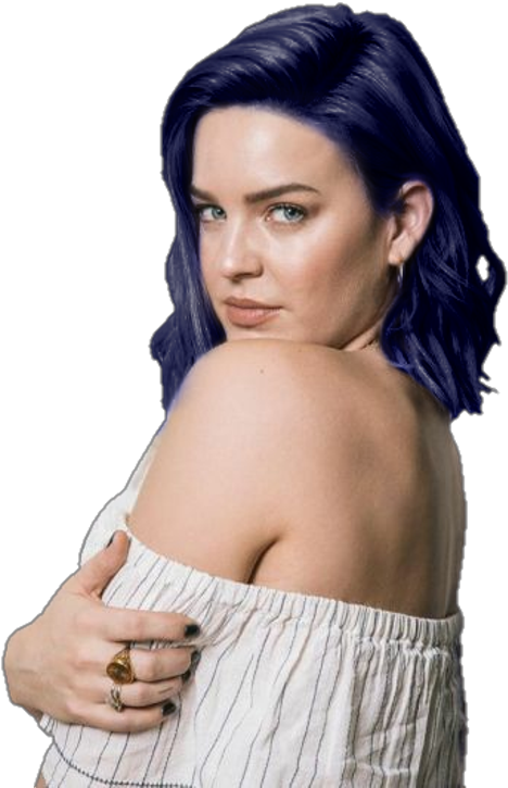 A Woman With Blue Hair