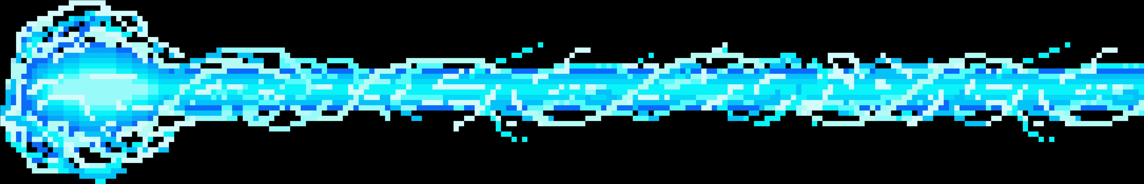 A Blue And White Pixelated Animal