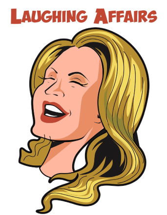 A Cartoon Of A Woman With Her Eyes Closed