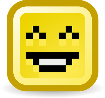 A Yellow Square With A Smiling Face