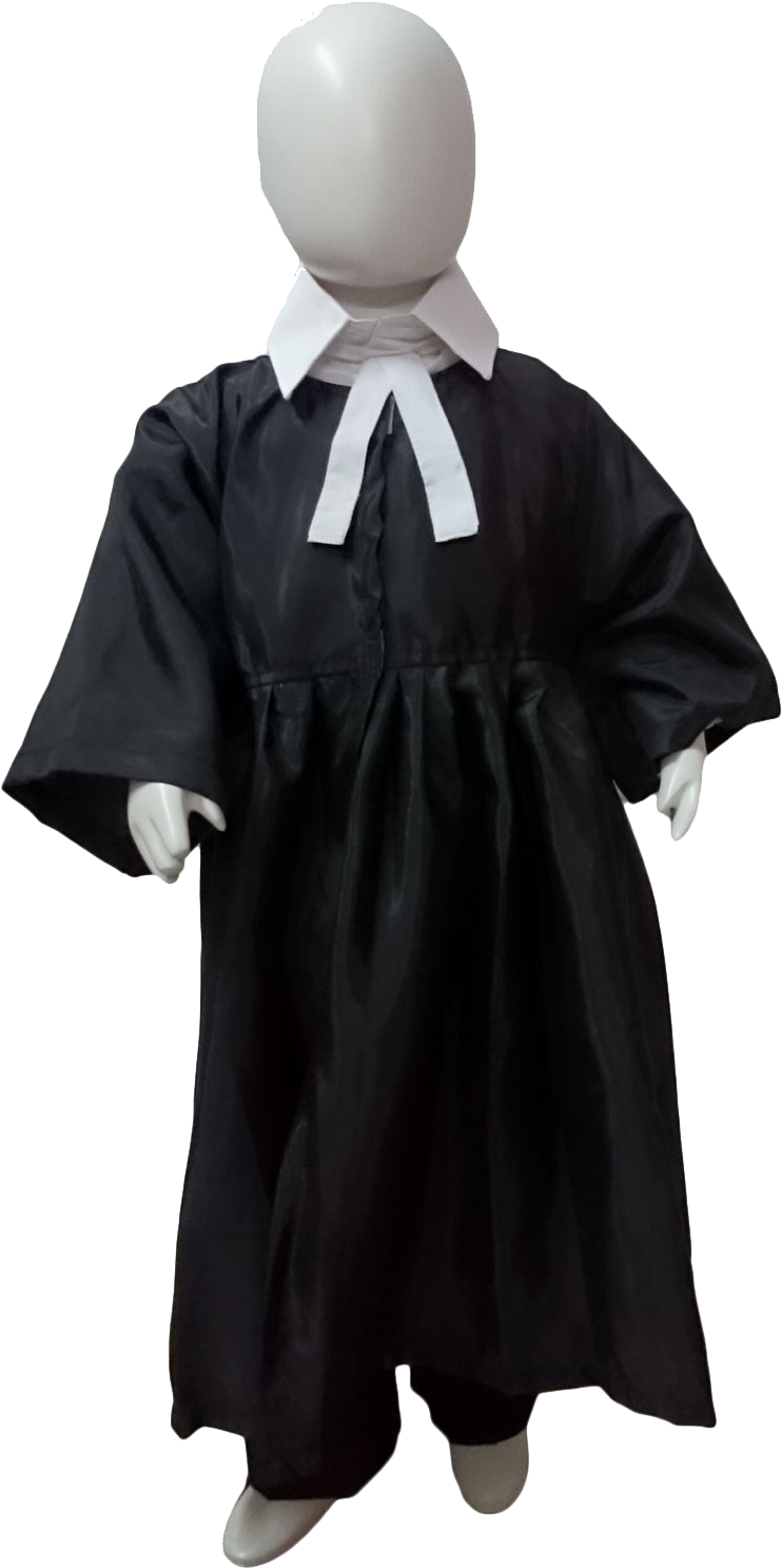 A Mannequin Wearing A Black Gown