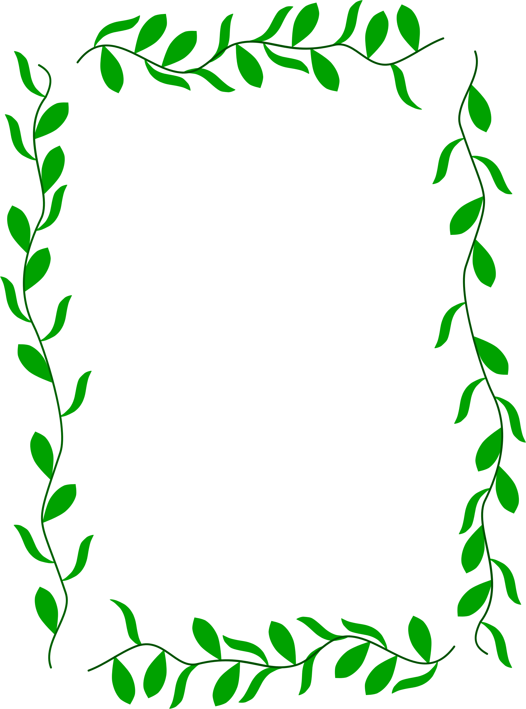 Rectangular Leaf Border