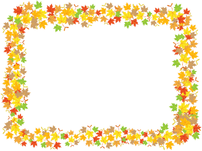 A Frame Of Colorful Leaves