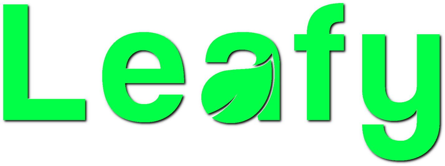A Green Logo With A Leaf