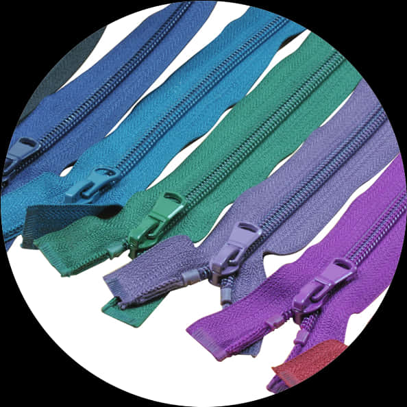 A Group Of Zippers In Different Colors