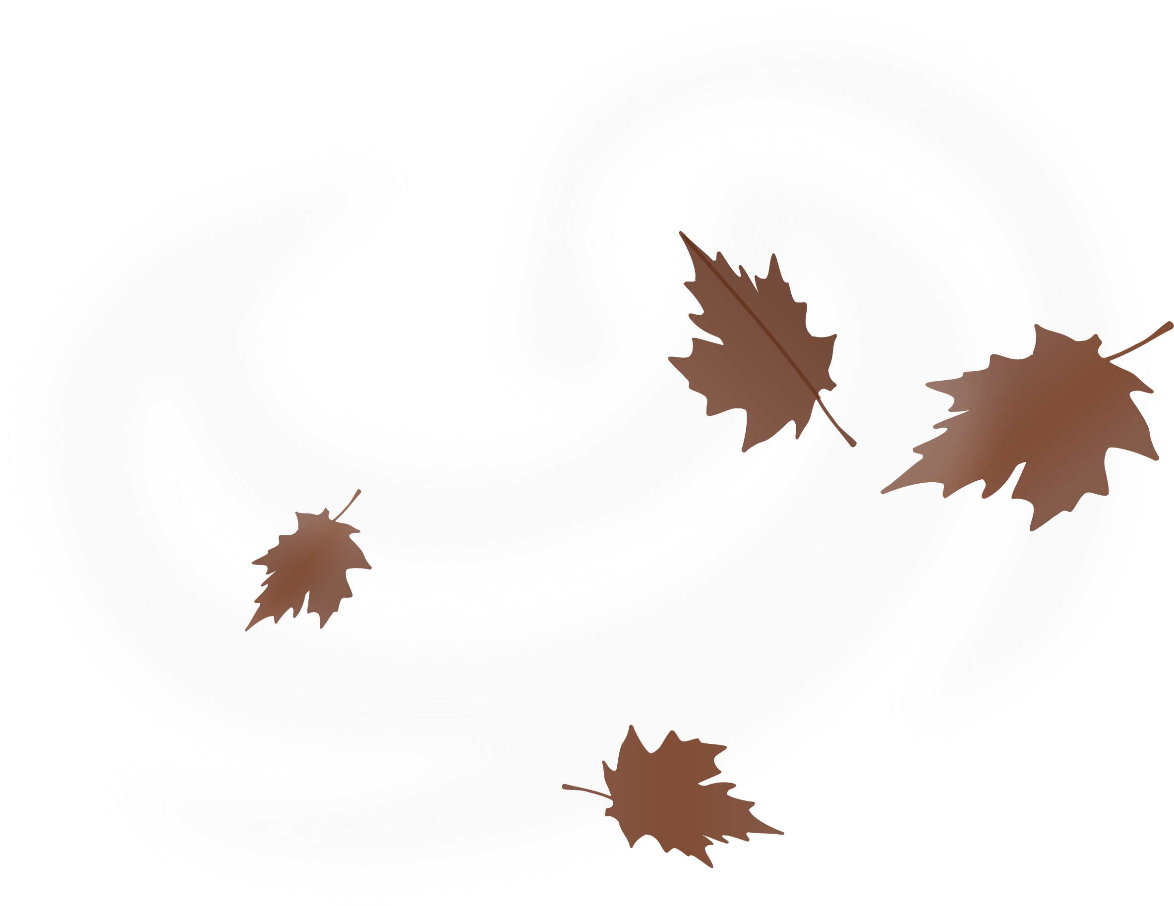 A Black Swirly Background With Brown Leaves