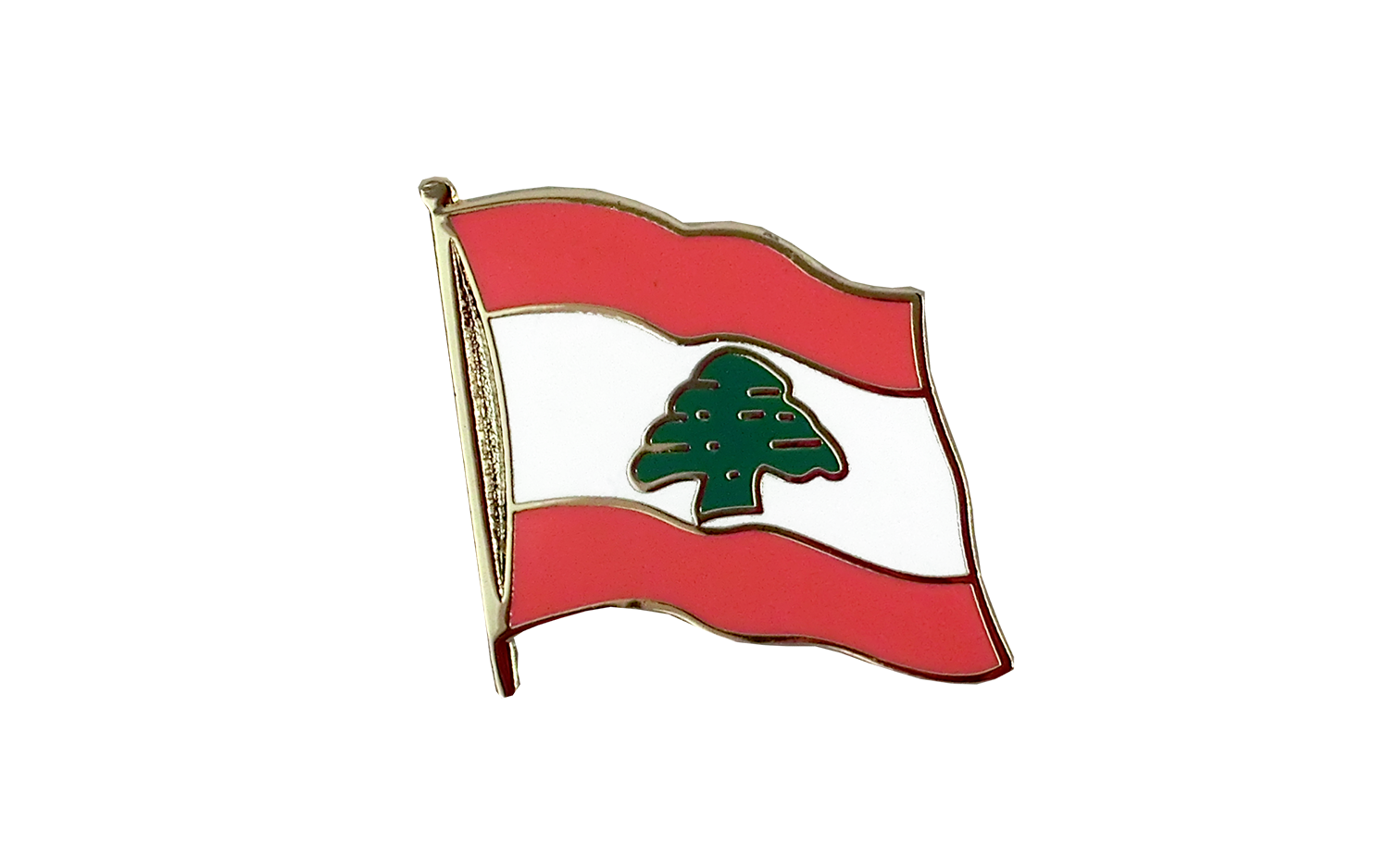 A Pin With A Flag On It
