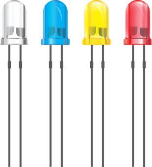 A Group Of Different Colored Leds
