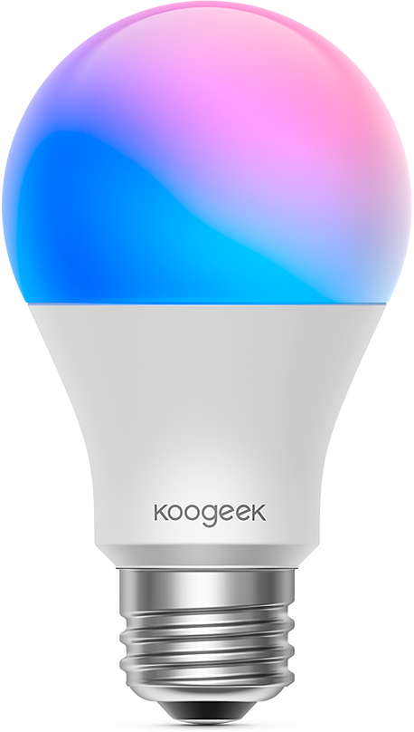 A Light Bulb With A Colorful Light Bulb
