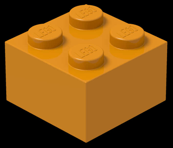 Dark Yellow Lego Block