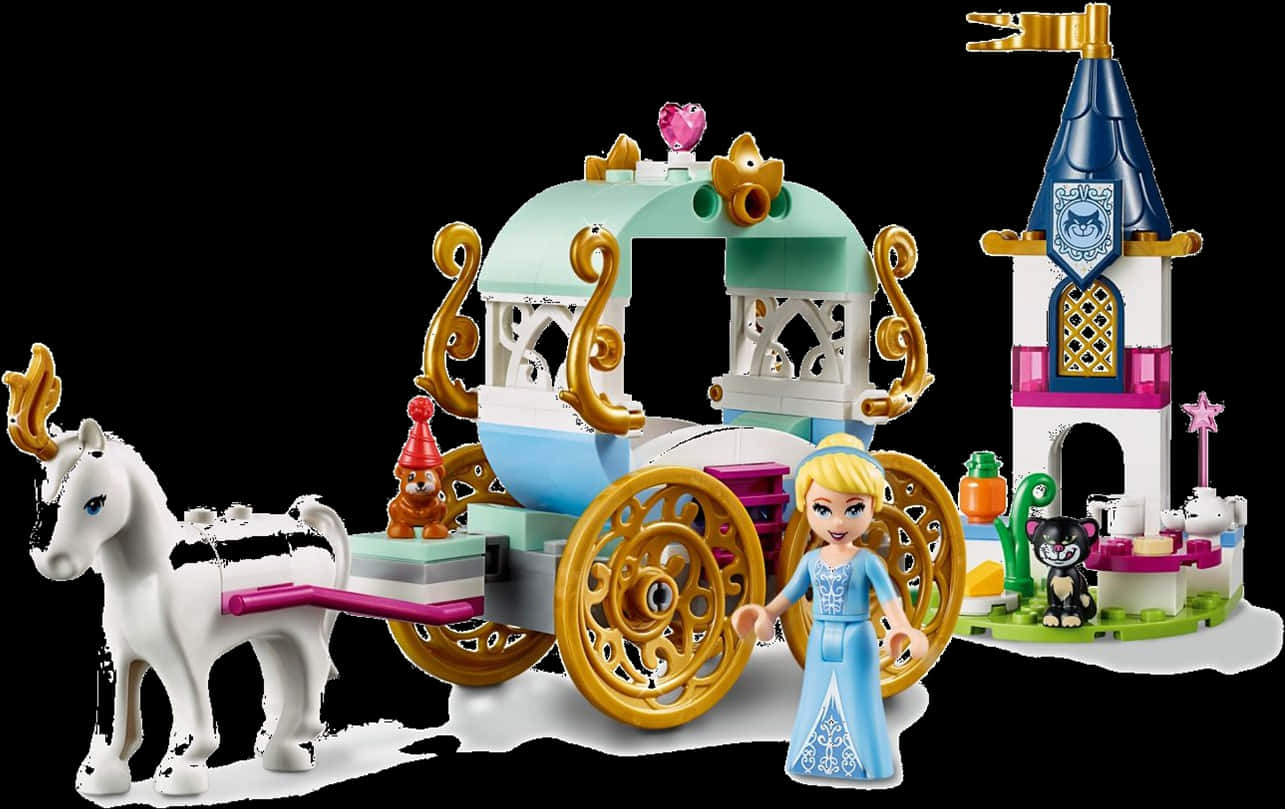 Lego Disney Princess Cinderella Carriage, Hd Png Download