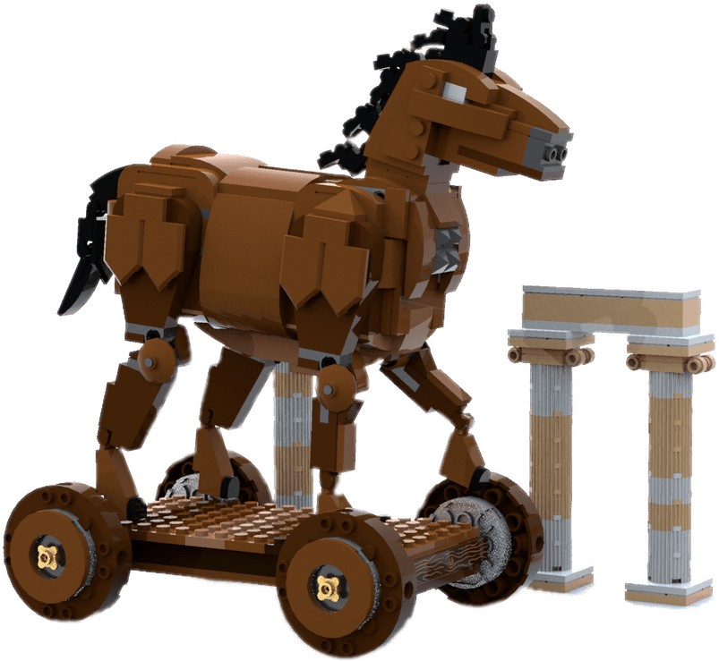 A Toy Horse On Wheels