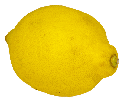 A Lemon On A Black Background
