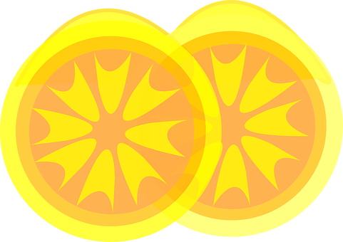 A Yellow And Orange Slices