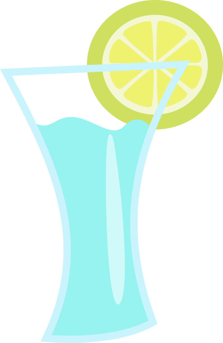 A Glass With A Drink And A Slice Of Lemon