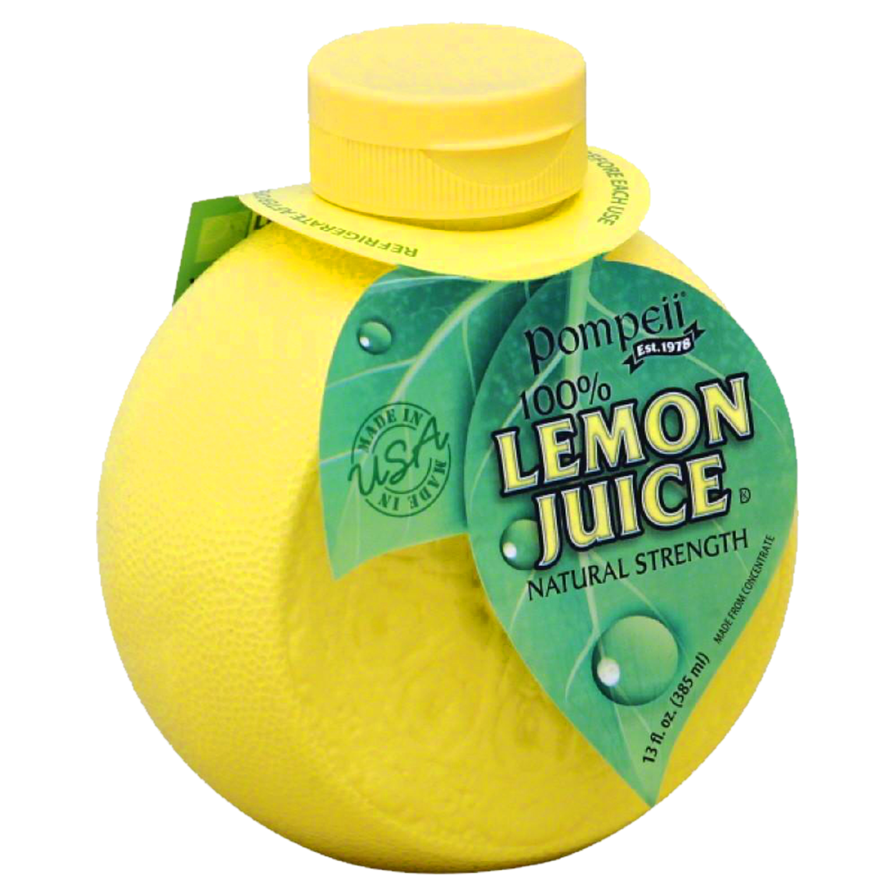 A Yellow Bottle Of Lemon Juice
